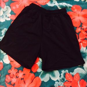 Black basketball shorts