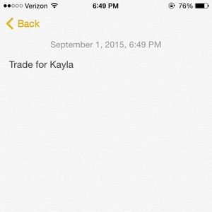 Trade bundle for Kayla