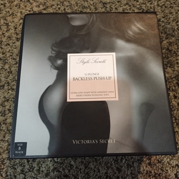 U-plunge backless push up bra