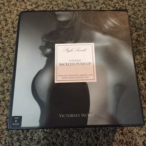 U-plunge backless push up bra