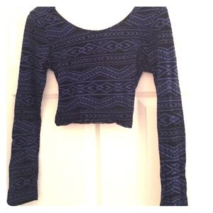 Crop top long sleeve