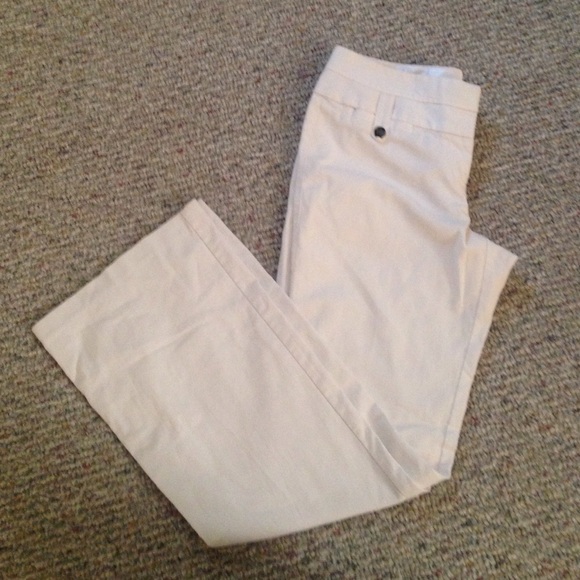 white Charlotte Russe flared pants