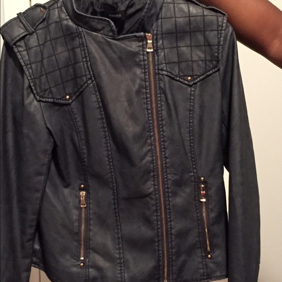 Faux leather jacket