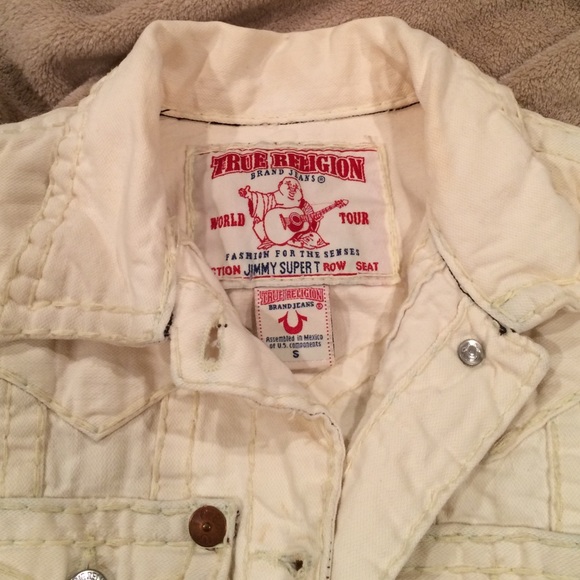 True Religion Brand Jeans JACKET (off white-S) - Picture 4 of 4