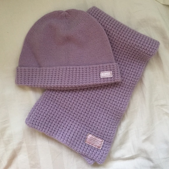 Coach scarf and hat set