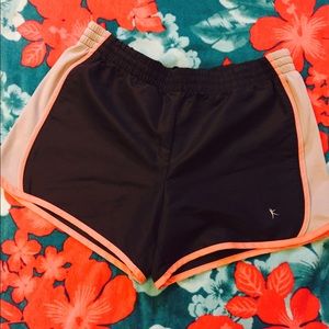Pink/ dark & light grey workout shorts