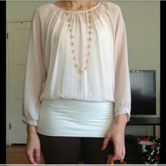 Pink dress shirt.