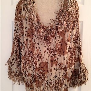 Jaipur women's animal print top - size XL