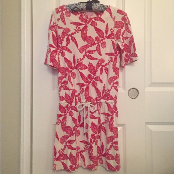 Lilly Pulitzer Dress in Pink Shell and Anchor