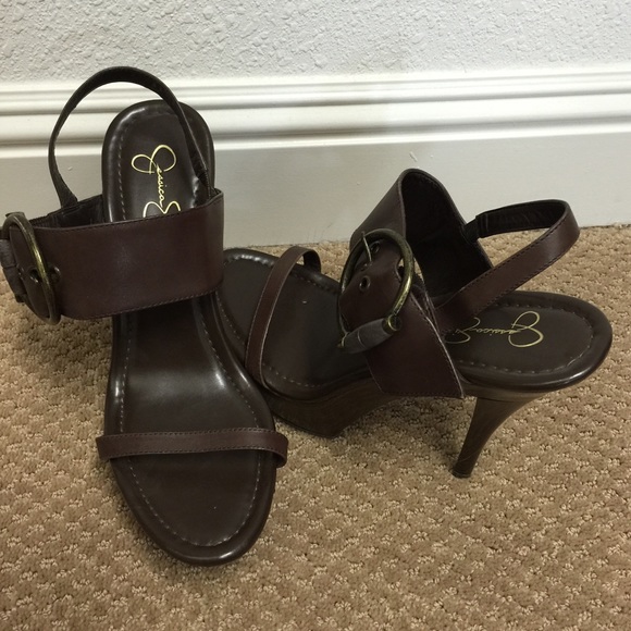 Brown Jessica Simpson heels