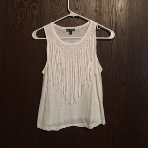 White fringe tank