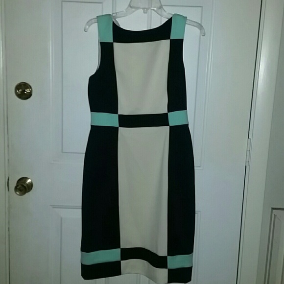 Black White and Blue Maggy London Dress Size 10