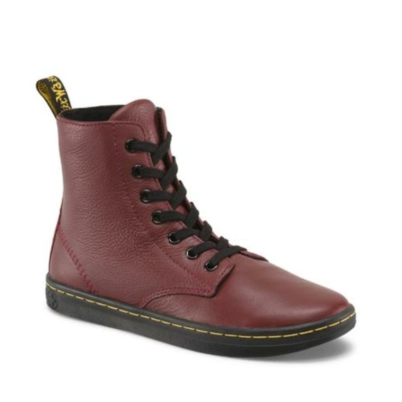 Dr. Martens Red Leather Boots