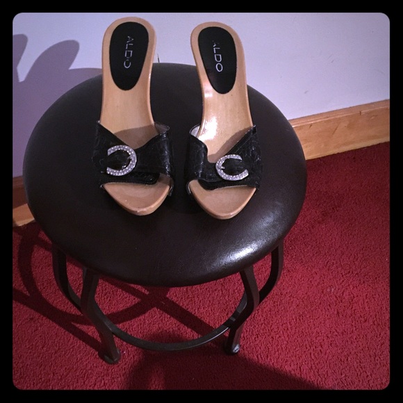 Sexy Black Leather Shoe