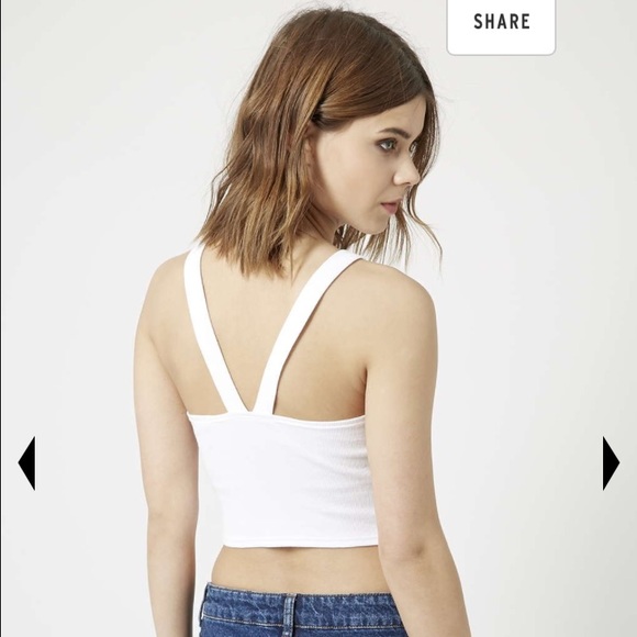 White Razor Back Tank Top - Picture 4 of 4