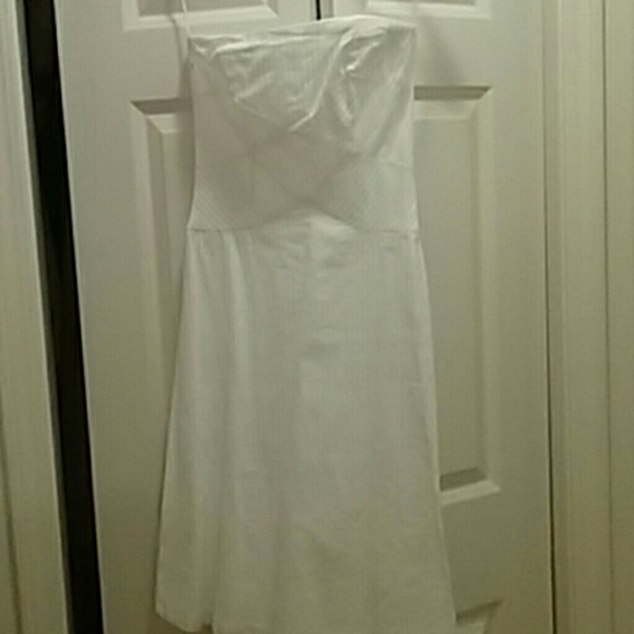 White Strapless Sundress