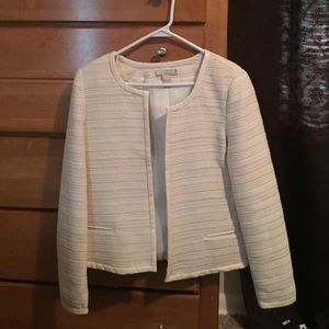 Ivory and Gold Banana Republic Blazer