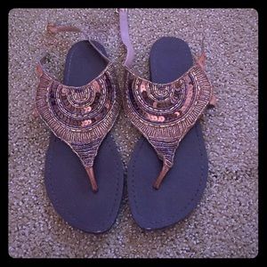 LAST CHANCE! Jessica Simpson beaded sandal