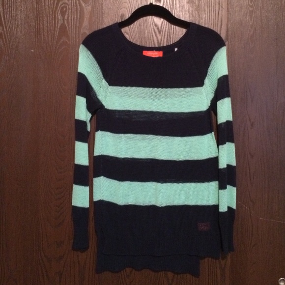 Lightweight cotton striped sweater - Picture 1 of 4
