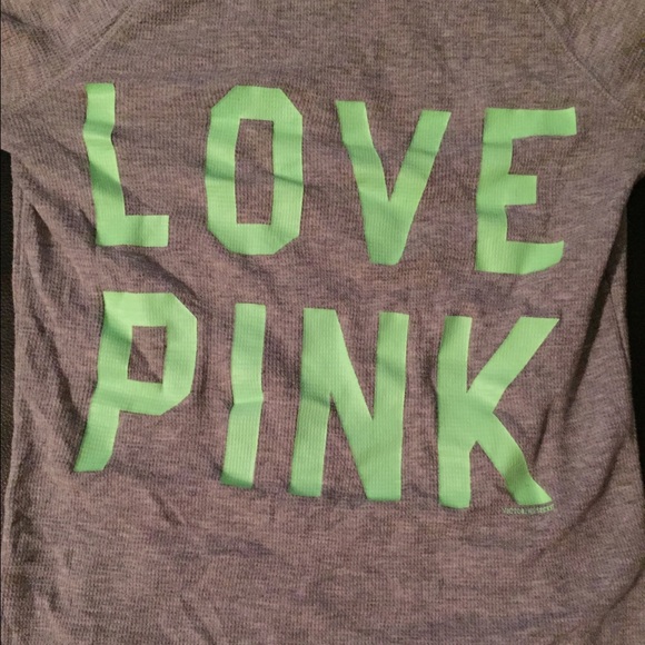 Victoria's Secret PINK Grey top w/ yoga pants set