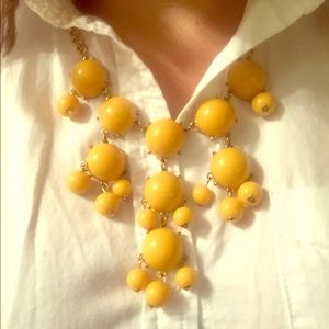 Yellow bubble necklace