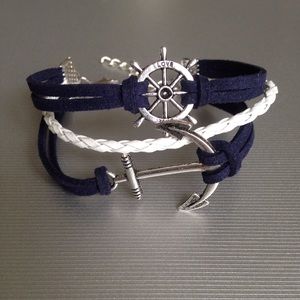 Handmade suede bracelet