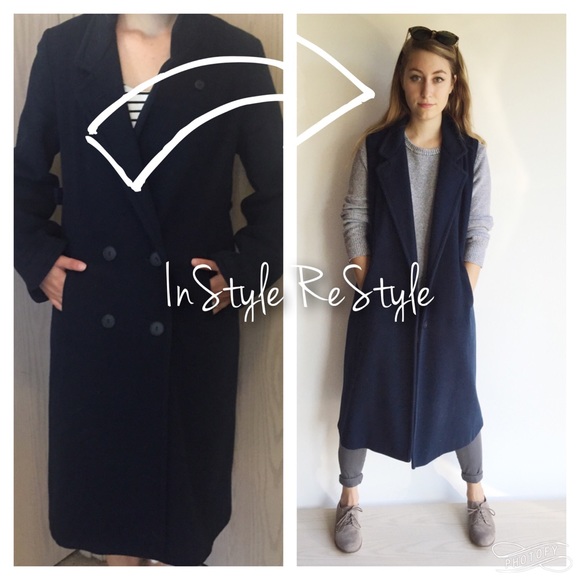 🎈SOLD-🎈Vintage restyled sleeveless coat. - Picture 1 of 4