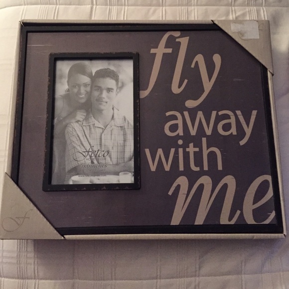 4x6 Photo Frame with "Fly With Me" Design