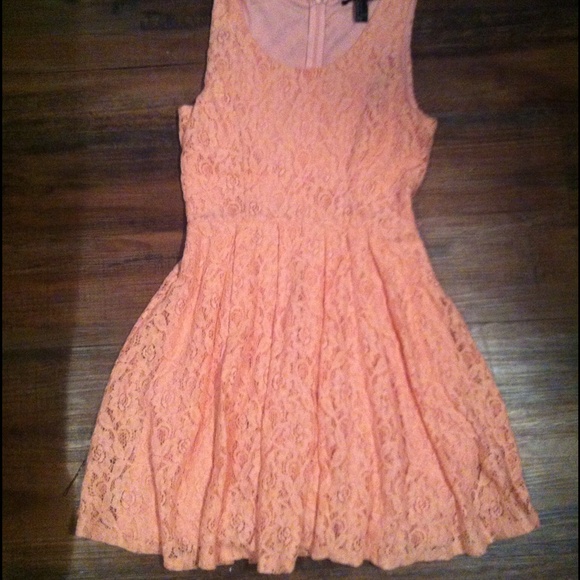 Coral Lace Dress