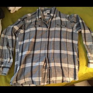 Men's flannel top (grey)