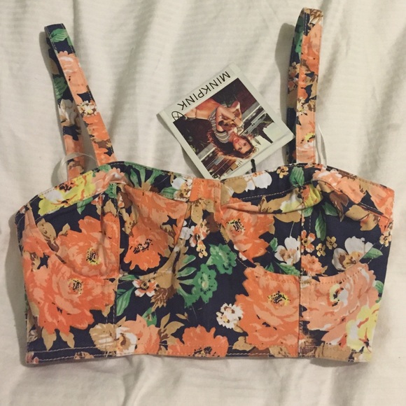 MINKPINK Tops - UO Floral Crop Top