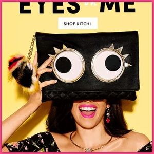 BETSEY JOHNSON Womens Googly Moogly Crossbody