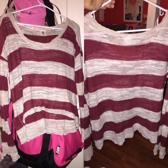 Rosy stripped sweater