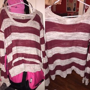 Rosy stripped sweater