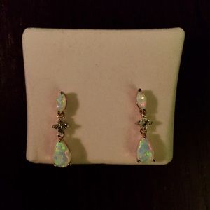 Opal earrings
