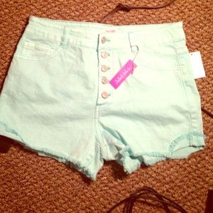 High waisted shorts