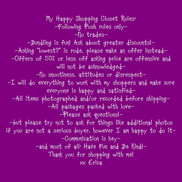 My Closet Rules :)