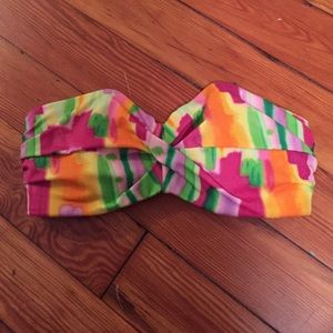 Bandeau watercolor bikini