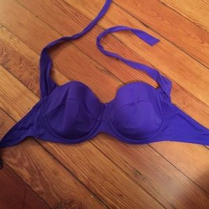 Underwire bikini top - blue