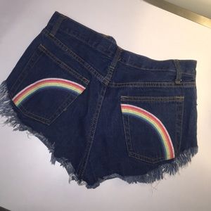 Rainbow High Wasted Shorts