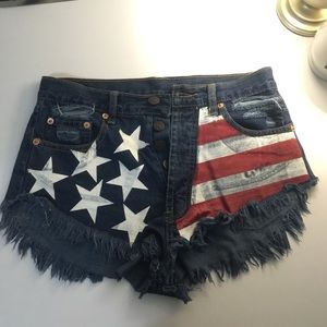 American Flag Shorts