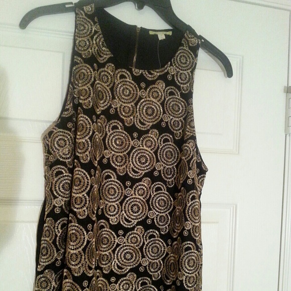 Gianni Bini black and gold top