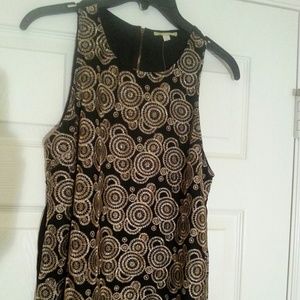 Gianni Bini black and gold top