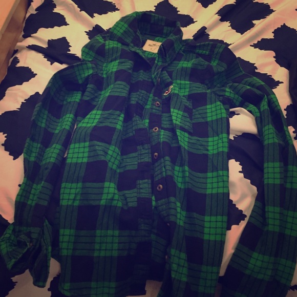 Hollister Green Flannel