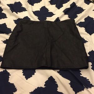 Leather skirt