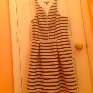 Black and white striped dress. Express
