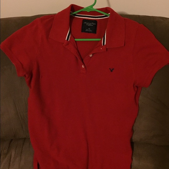 💕Red American Eagle polo!