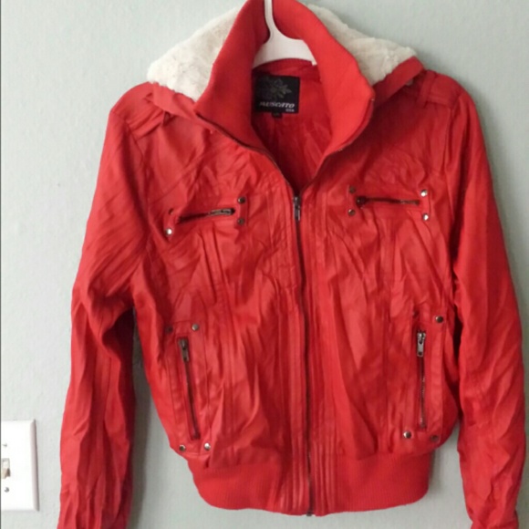 RED LEATHER JACKET
