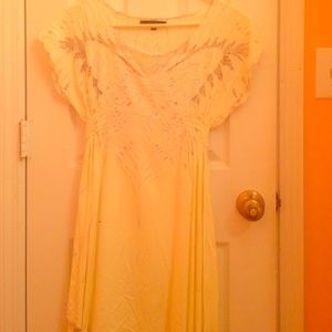 A dress with butterfly crochet at top!