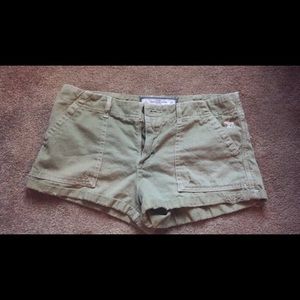 Army green shorts